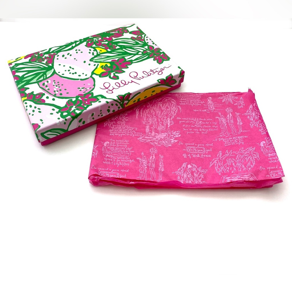 Lilly Pulitzer Flat Apparel/Accessory Gift Box & Lilly Pulitzer Gift Wrap Tissue